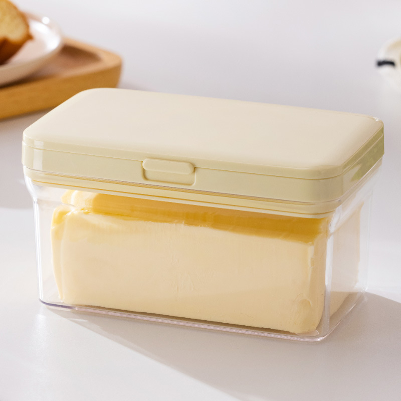 Kutija za rezanje i skladištenje maslaca sa zatvorenim dijeličem, od plastike, porcije 250 g i 500 g, prilagodljivo