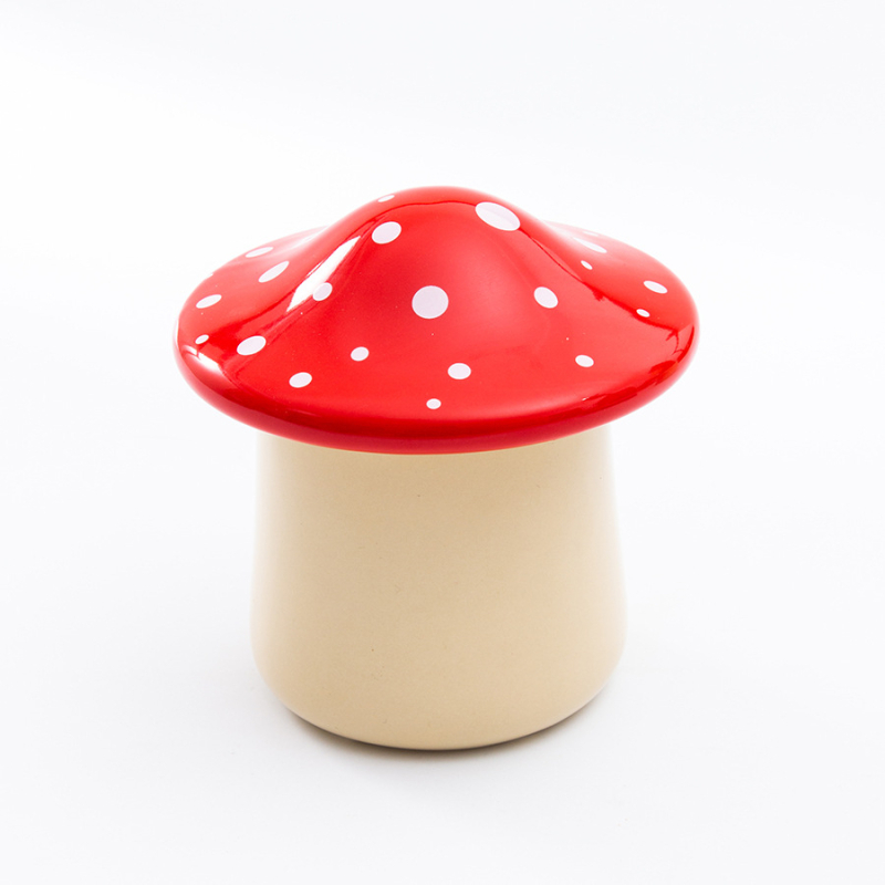 Keramička posuda za maslac s poklopcem, inspirirana gljivama, Dongyang ceramics, prilagodljiv dizajn, moderan minimalistički stil