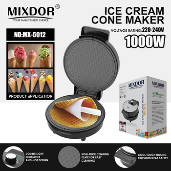 Crepe maker s dvostrukim grijanjem, nehrđajući panel, 220V, 50Hz, 1000W