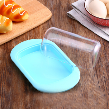 Кутия за съхранение на храна - пластмасова, квадратна, солиден модел, еднослойна, опаковка 50 броя