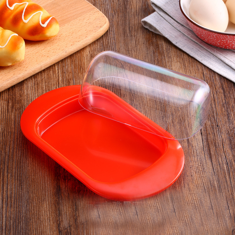 Кутия за съхранение на храна - пластмасова, квадратна, солиден модел, еднослойна, опаковка 50 броя