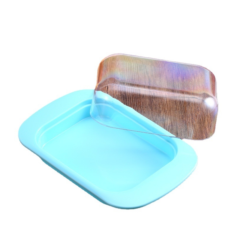 Кутия за съхранение на храна - пластмасова, квадратна, солиден модел, еднослойна, опаковка 50 броя