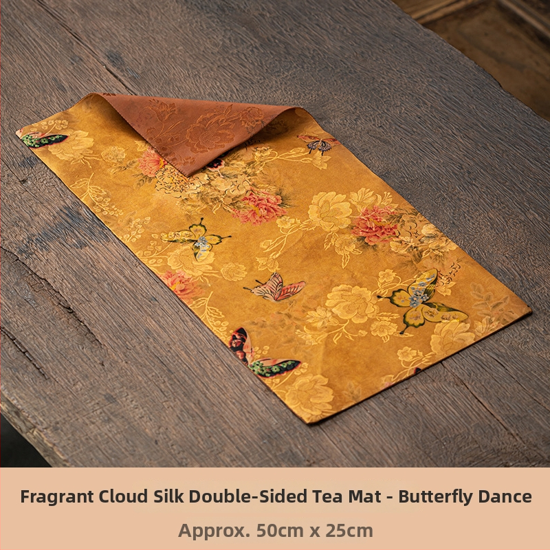 Podložka na čajovú ceremóniu – obojstranná, Zen štýl, podložka na čajník, materiál: látka; Hmotnosť: 0,5 kg; Balenie: tácka