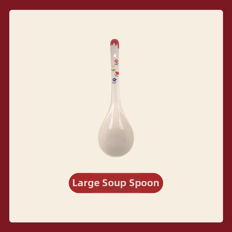 Porcelanski set za stolovanje – ojačani porcelan, pogodan za mikrovalnu pećnicu, lagani luksuzni retro stil, cvjetni uzorak, površina s glazurom u boji