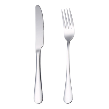 Set noževa i vilica od nehrđajućeg čelika 410, ogledno poliranje, moderni jednostavni stil, mogućnost prilagodbe