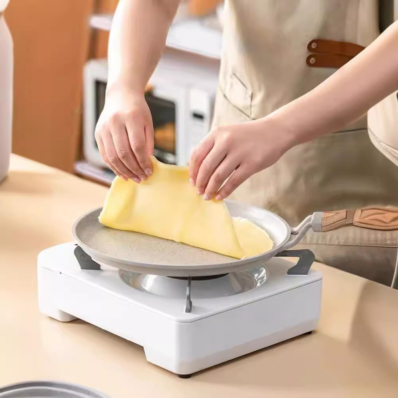Tiganj za palačinke od Maifan kamena s nelepljivim premazom, model HE22028, težina 1,1 kg, dubina 0,5 cm