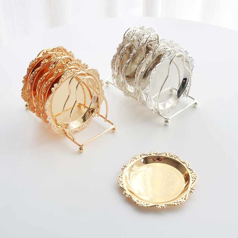 Чиния за плодове от метал със покритие, подходяща за сушени плодове и съхранение, прост стил.