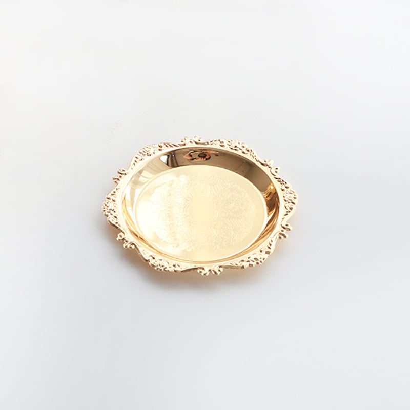 Чиния за плодове от метал със покритие, подходяща за сушени плодове и съхранение, прост стил.