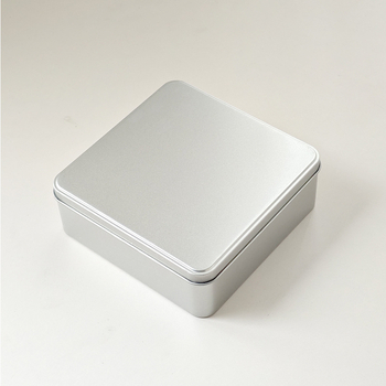 Квадратна метална кутия за бисквити с UV печат, сватбена кутия за сладкиши, персонализираема