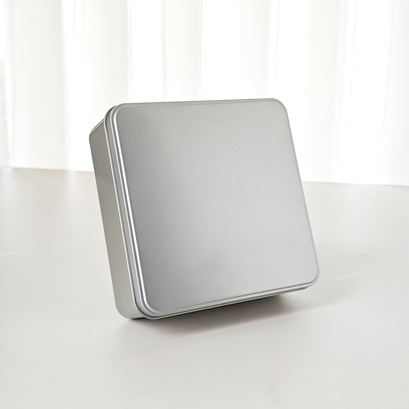 Квадратна метална кутия за бисквити с UV печат, сватбена кутия за сладкиши, персонализираема