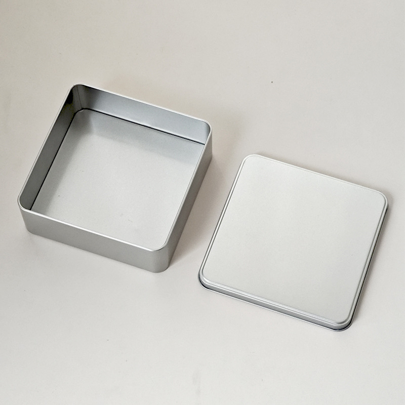 Квадратна метална кутия за бисквити с UV печат, сватбена кутия за сладкиши, персонализираема