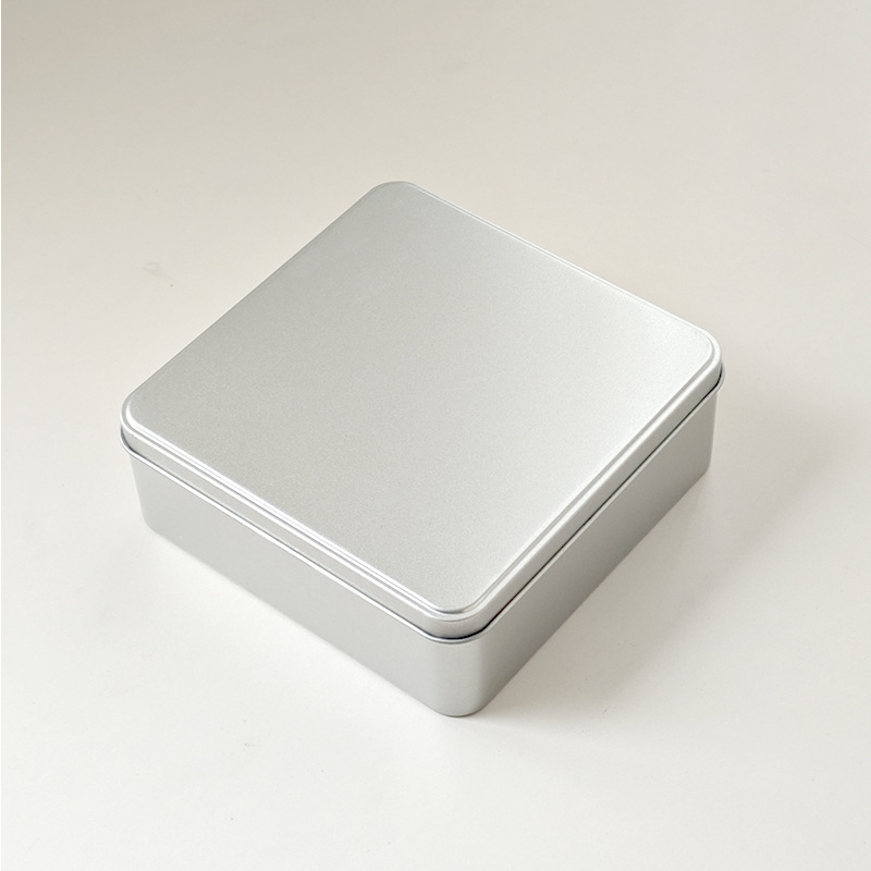 Квадратна метална кутия за бисквити с UV печат, сватбена кутия за сладкиши, персонализираема