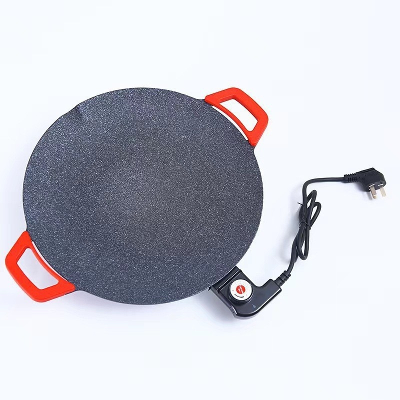 Električni grill-tiganj za kućnu upotrebu, prženje i pečenje, jednostrano grijanje, crni kristalno-keramički panel, snaga 800–899 W