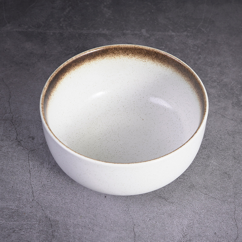 Japanska keramička zdjela za juhu, retro stil, porcelanska zdjela za rezance i salatu, velika okrugla zdjela, mikrovalna sigurna, glazirana