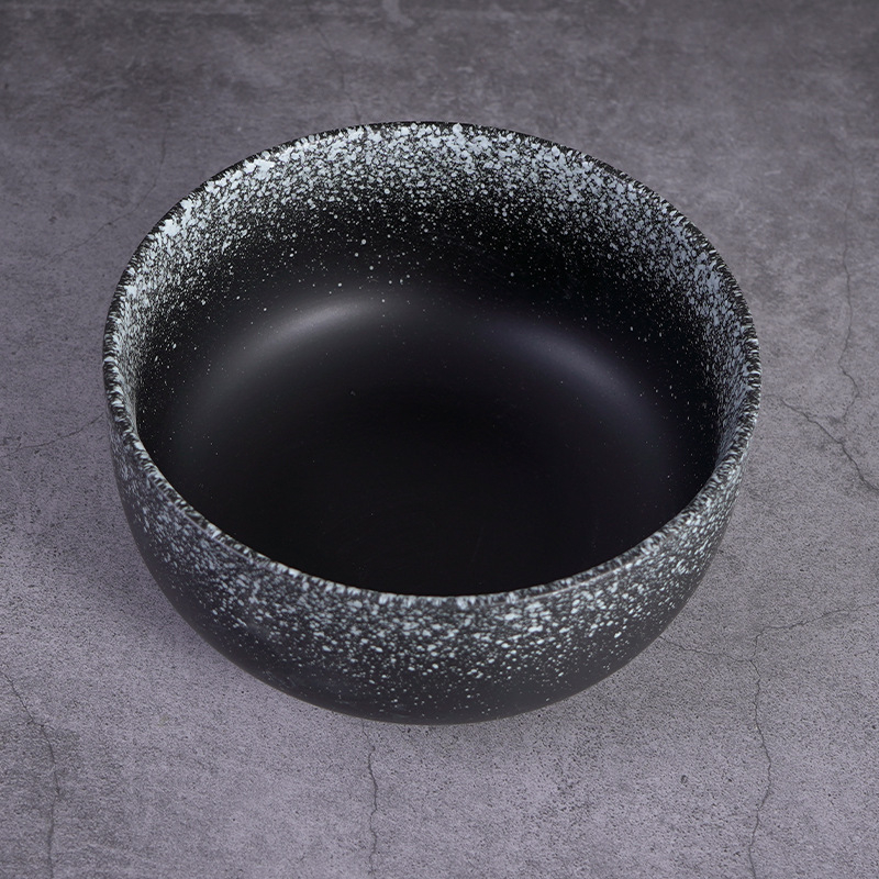 Japanska keramička zdjela za juhu, retro stil, porcelanska zdjela za rezance i salatu, velika okrugla zdjela, mikrovalna sigurna, glazirana