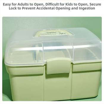 Nagu įrankių laikymo dėžutė, didelė talpa, daug lygių nešiojama dėžutė, plastikas, Fairy Jiayi prekės ženklas, 1 kg