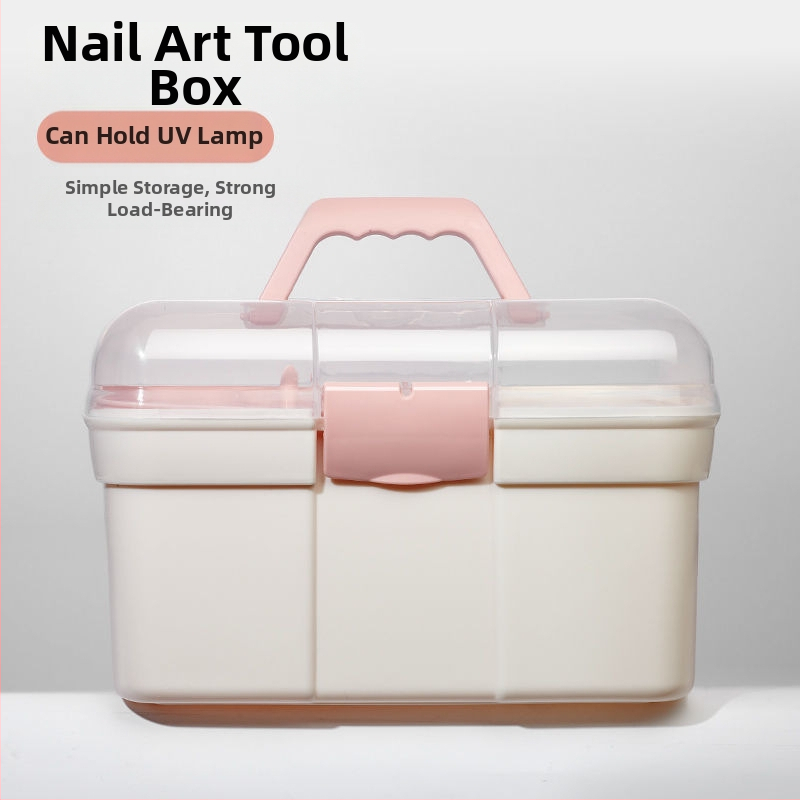 Nagu įrankių laikymo dėžutė, didelė talpa, daug lygių nešiojama dėžutė, plastikas, Fairy Jiayi prekės ženklas, 1 kg