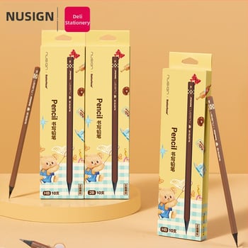 Дървен карандаш 2B/HB, в кутия, за писане и рисуване, за ученици в началното училище – Deli