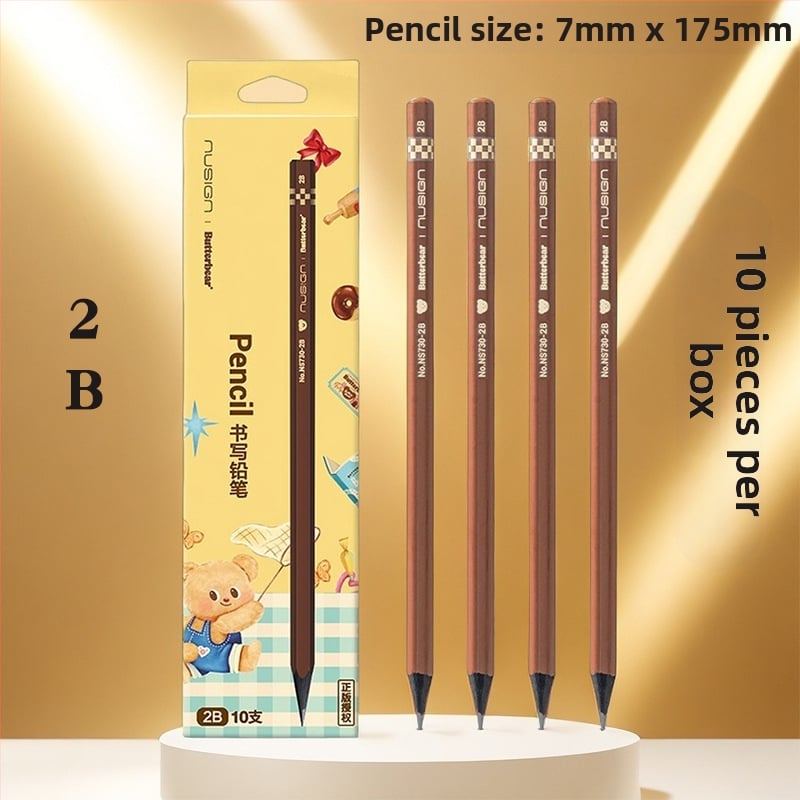 Дървен карандаш 2B/HB, в кутия, за писане и рисуване, за ученици в началното училище – Deli