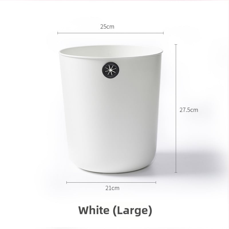 Plastový odpadkový kôš, valcovitého tvaru, bez veka, 12 L, na domácnosť