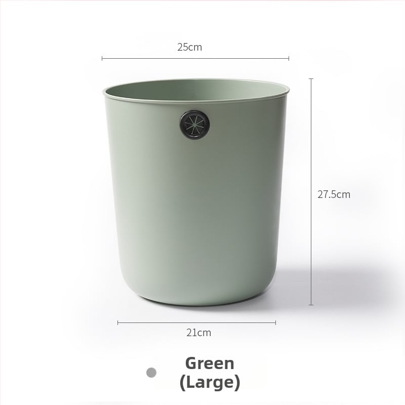 Plastový odpadkový kôš, valcovitého tvaru, bez veka, 12 L, na domácnosť