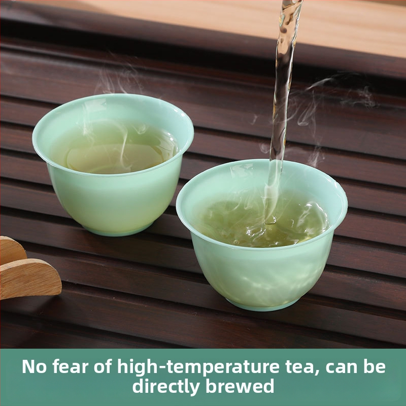 Sada Gongfu šálov čaju, materiál: ryžová šupka, biologicky rozložiteľné, tvar šálky, 40 kusov v balení, pôvod: Čína