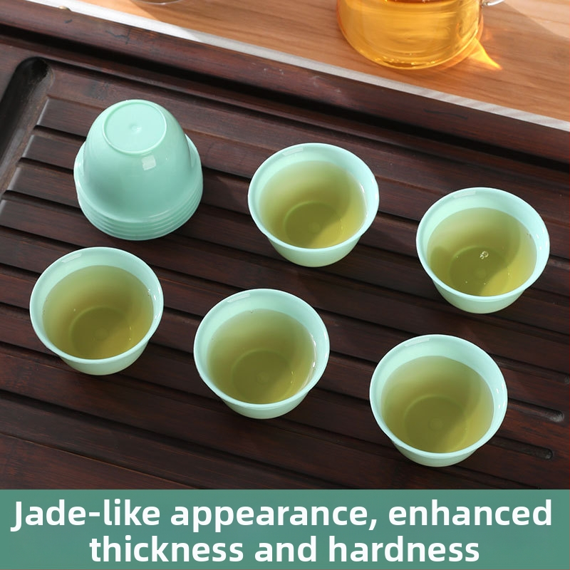 Sada Gongfu šálov čaju, materiál: ryžová šupka, biologicky rozložiteľné, tvar šálky, 40 kusov v balení, pôvod: Čína