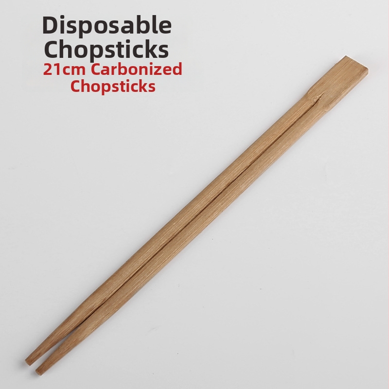 Jednorazový bambusový súbor príborov pre reštaurácie — štyri v jednom: lyžička a paličky, samostatné bambusové paličky, možnosť prispôsobenia