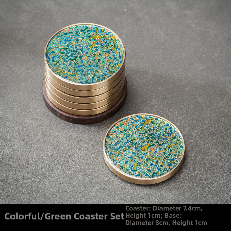 Podložka pod pohár, bakelitový materiál, dostupný luxusný štýl, pôvod Dehua, uvedenie na trh jesenná 2024, balenie farebná krabička