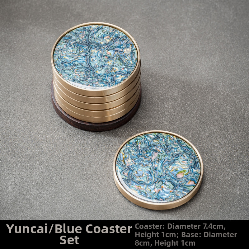 Podložka pod pohár, bakelitový materiál, dostupný luxusný štýl, pôvod Dehua, uvedenie na trh jesenná 2024, balenie farebná krabička