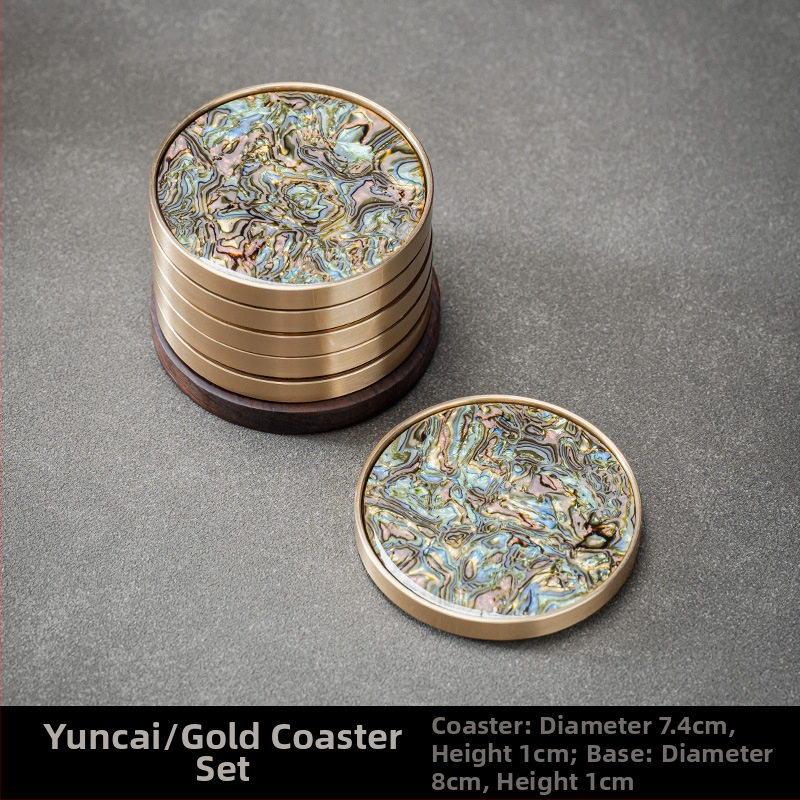 Podložka pod pohár, bakelitový materiál, dostupný luxusný štýl, pôvod Dehua, uvedenie na trh jesenná 2024, balenie farebná krabička