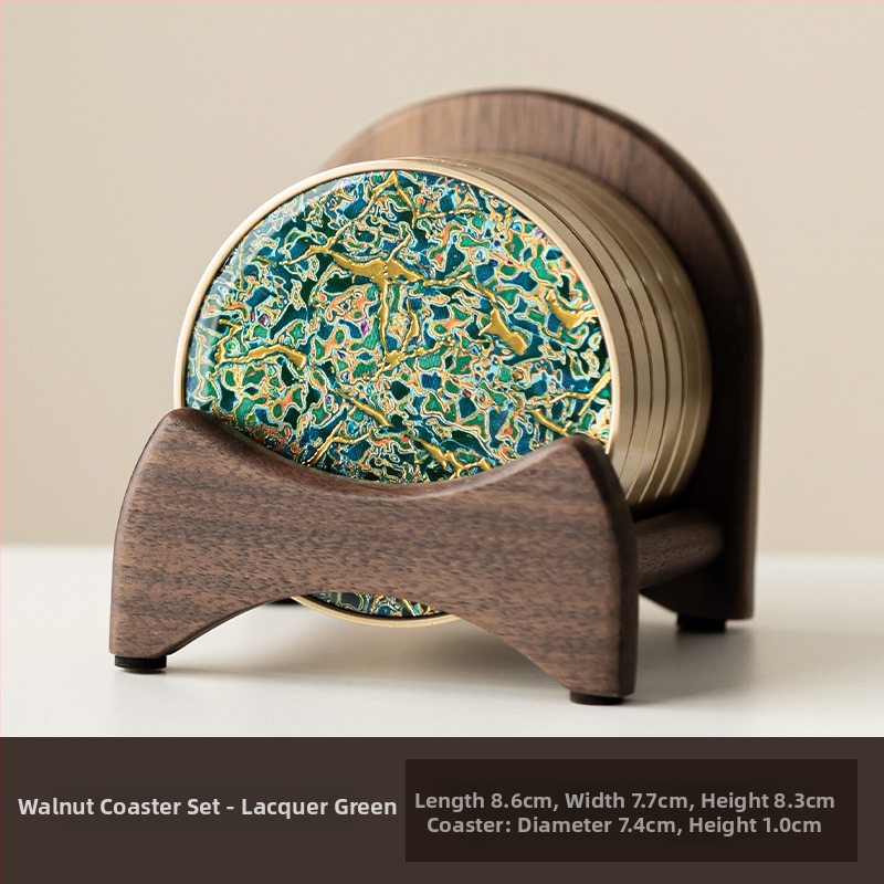 Podložka pod pohár, bakelitový materiál, dostupný luxusný štýl, pôvod Dehua, uvedenie na trh jesenná 2024, balenie farebná krabička