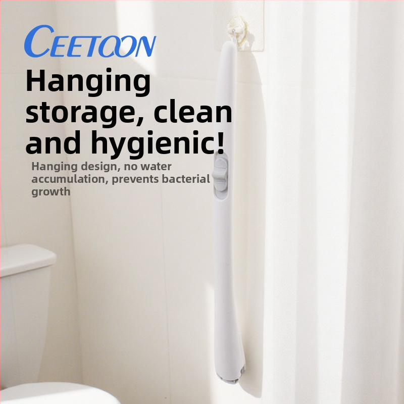 Ceetoon Sada kefy na záchod s vymeniteľnými hlavami, plastová, moderný minimalistický štýl