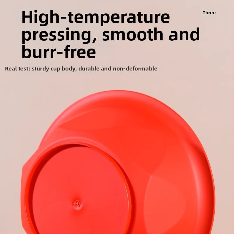 Négy darabos egyszer használatos kör plasztikus étkészlet — tálak, 3 éves szavatosság, 25/50/75/100 készlet dobozonként