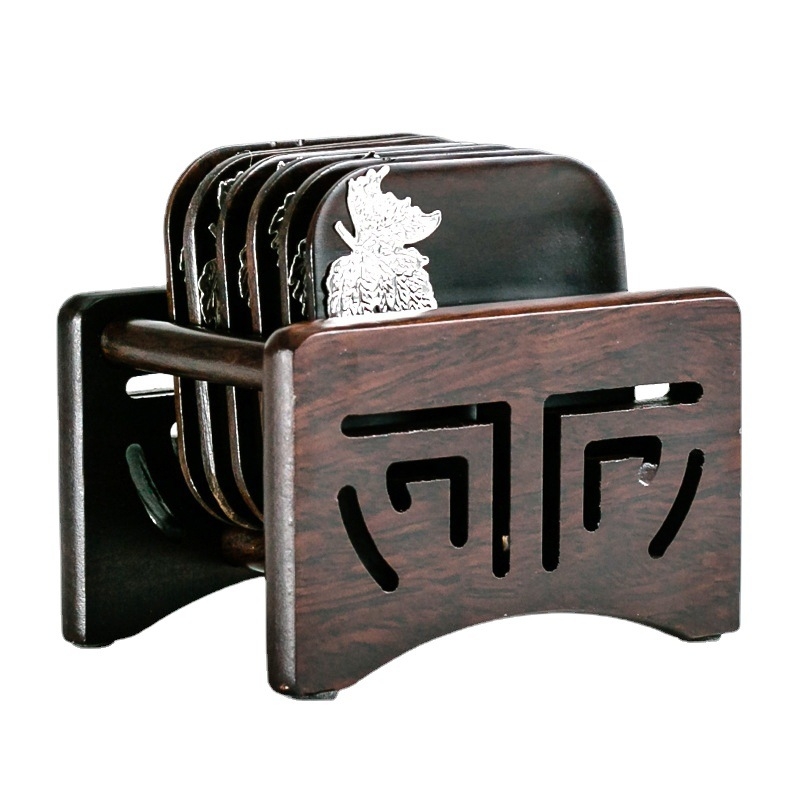 Ξύλινο σετ δίσκου τσαγιού με θήκη φλυτζανιού — μοντέρνο μινιμαλιστικό στυλ, προέλευση Dehua, μάρκα Grand Shantang