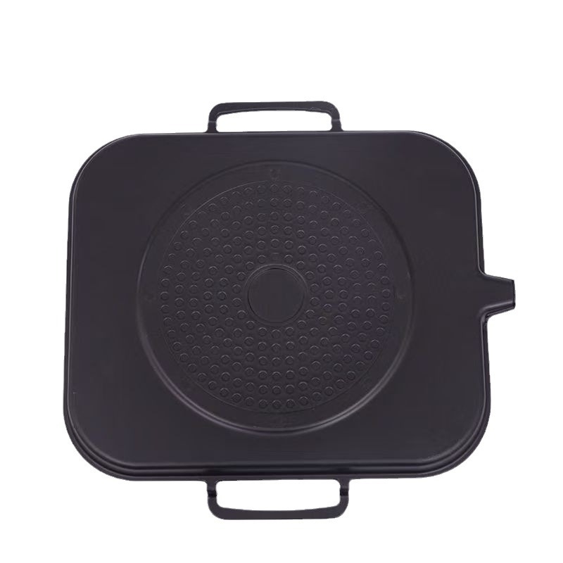 Корейски стил многофункционална барбекю плоча с Maifan камък, квадратна незалепваща скара за готвене