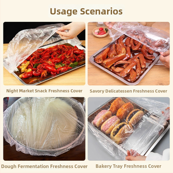 Sada plastových krytov na potravinovú fóliu, prachotesná, 12+ kusov, 120 g