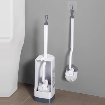 Set četki za WC s S-krivom dugačkom drškom – Plastika, AISEN, 450 g, 1 kom