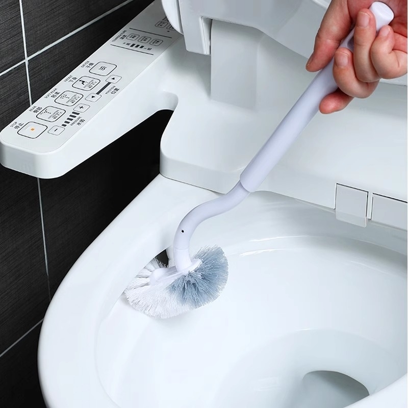 Set četki za WC s S-krivom dugačkom drškom – Plastika, AISEN, 450 g, 1 kom