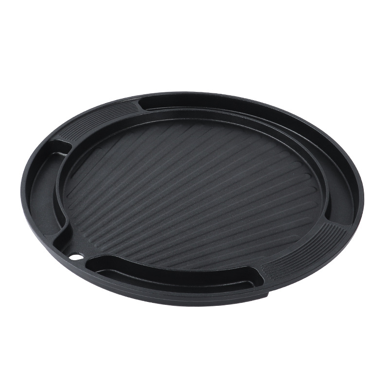 Guiyuemei корейски стил барбекю тиган, Маифан камък, кръгъл, незалепващ, преносим, лесен за почистване, 1,32 кг