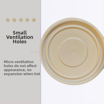 Jednorázová miska z kukuričného škrobu, ekologicky rozložiteľná, odolná voči vysokým teplotám, odolná voči olejom a deformáciám, objem 900–1000 ml