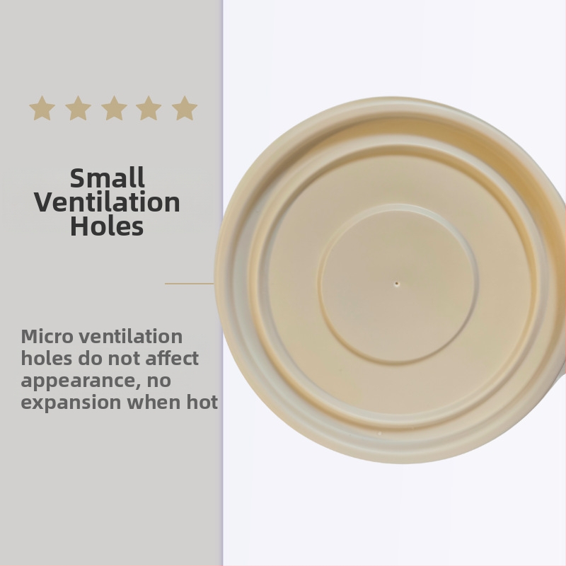 Jednorázová miska z kukuričného škrobu, ekologicky rozložiteľná, odolná voči vysokým teplotám, odolná voči olejom a deformáciám, objem 900–1000 ml