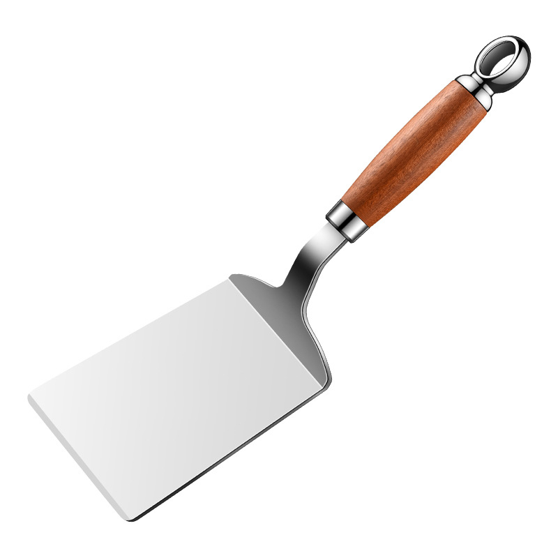Bosans spatulă din oțel inoxidabil – pentru Teppanyaki, clătite, pizza și friptură; design modern minimalist