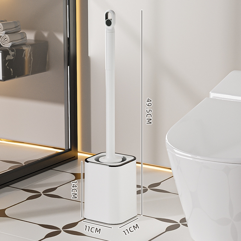 Set četke za WC za kućnu upotrebu s dizajnom bez mrtvih kutova, montaža bez bušenja i produženim držalom; Materijal: plastika, Značka: Ying zhiya