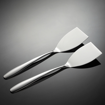 EN 304 rozsdamentes acél konyhai spatula — En márka, 2018-as kiadás, modern egyszerű stílus, alkalmas sült steakhez, teppanyakihoz, pizzához és palacsintához