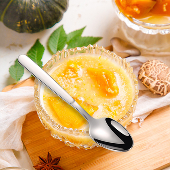 Šiljasta žlica s dugim držačem (316 nehrđajući čelik; ogledni završetak; pogodna za juhu, desert i kavu)