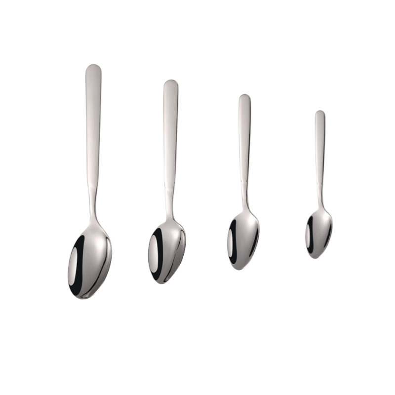 Šiljasta žlica s dugim držačem (316 nehrđajući čelik; ogledni završetak; pogodna za juhu, desert i kavu)