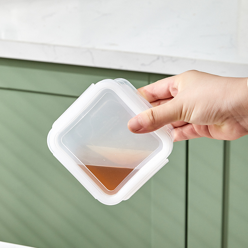 Kućna posuda za skladištenje sa silikonskim poklopcem, velik kapacitet, za hladnjak i zamrzivač, kutija za piknik, posuda za čuvanje hrane, plastična kutija