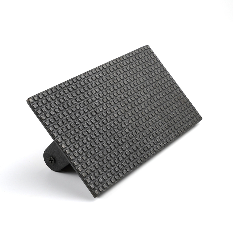 Σιδερένια ορθογώνια πλάκα πίεσης κρέατος με δίκτυο για γκριλ και μπάρμπεκιου