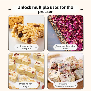 Sada nástrojov s odnímateľným spodným dnom pre Snowflake Crispy Ejiao tortu, sušienky, nugát a karamel